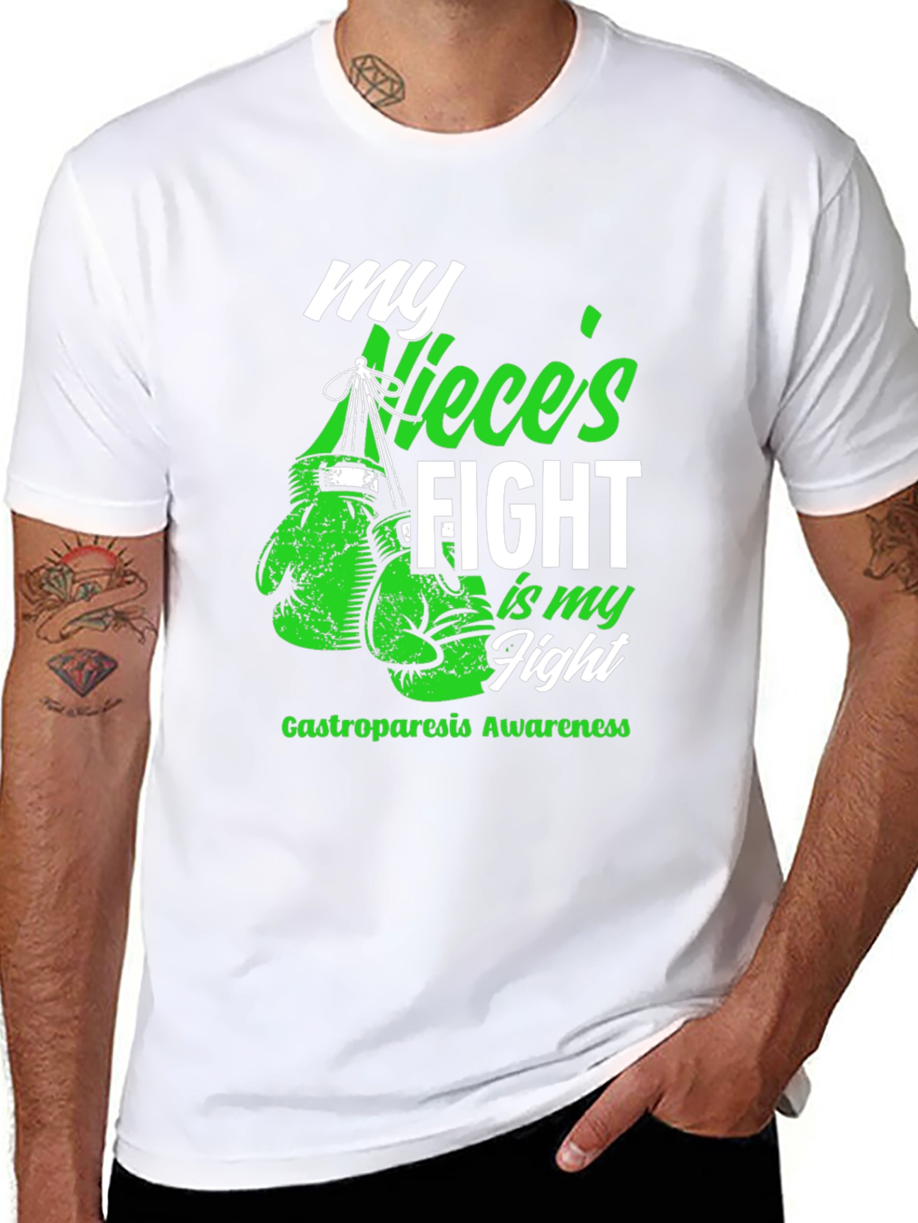 My Nieces Fight Gastroparesis Awareness Boxing T-Shirt