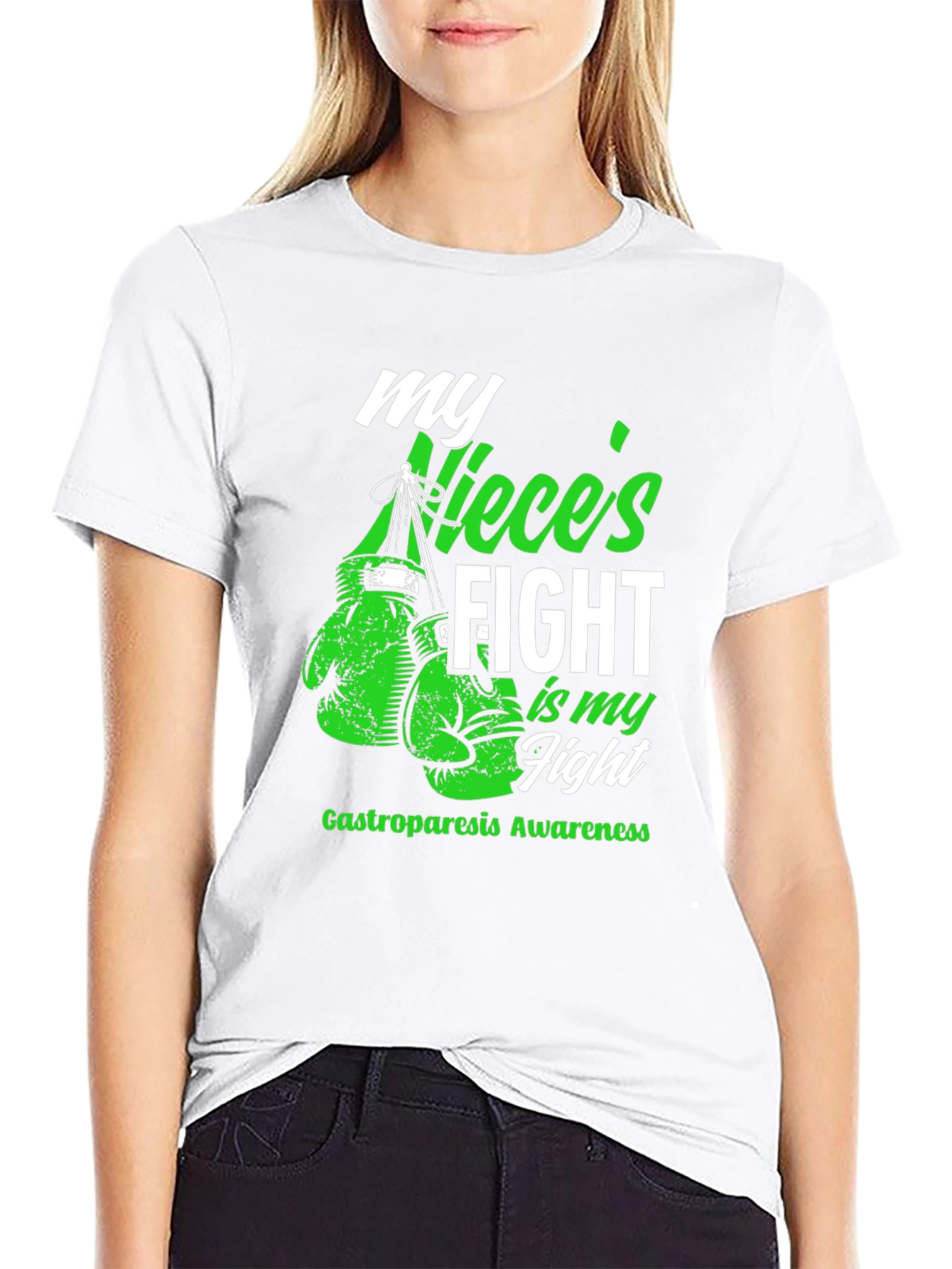 My Nieces Fight Gastroparesis Awareness Boxing T-Shirt