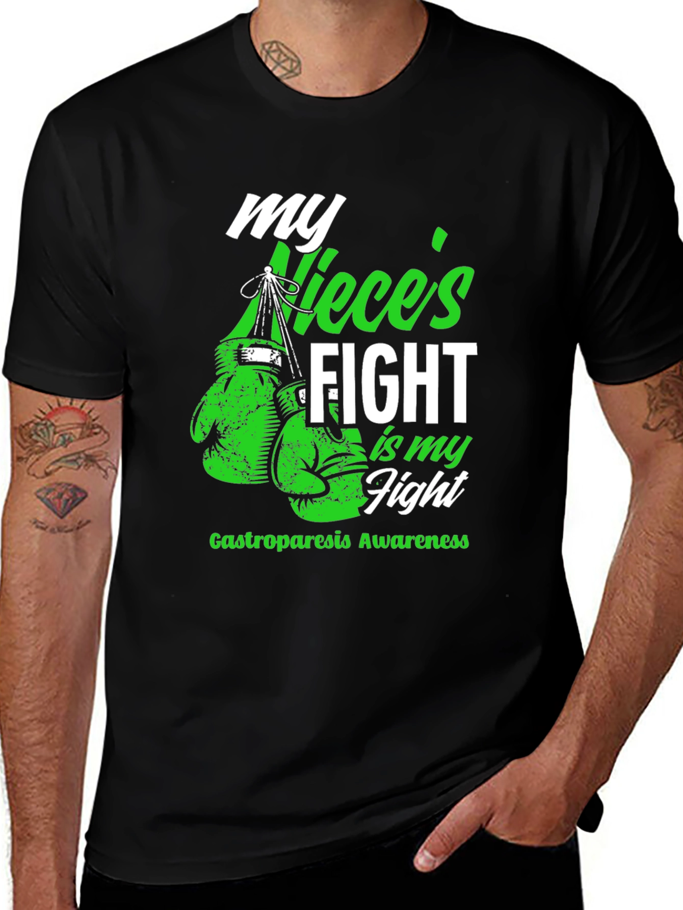 My Nieces Fight Gastroparesis Awareness Boxing T-Shirt