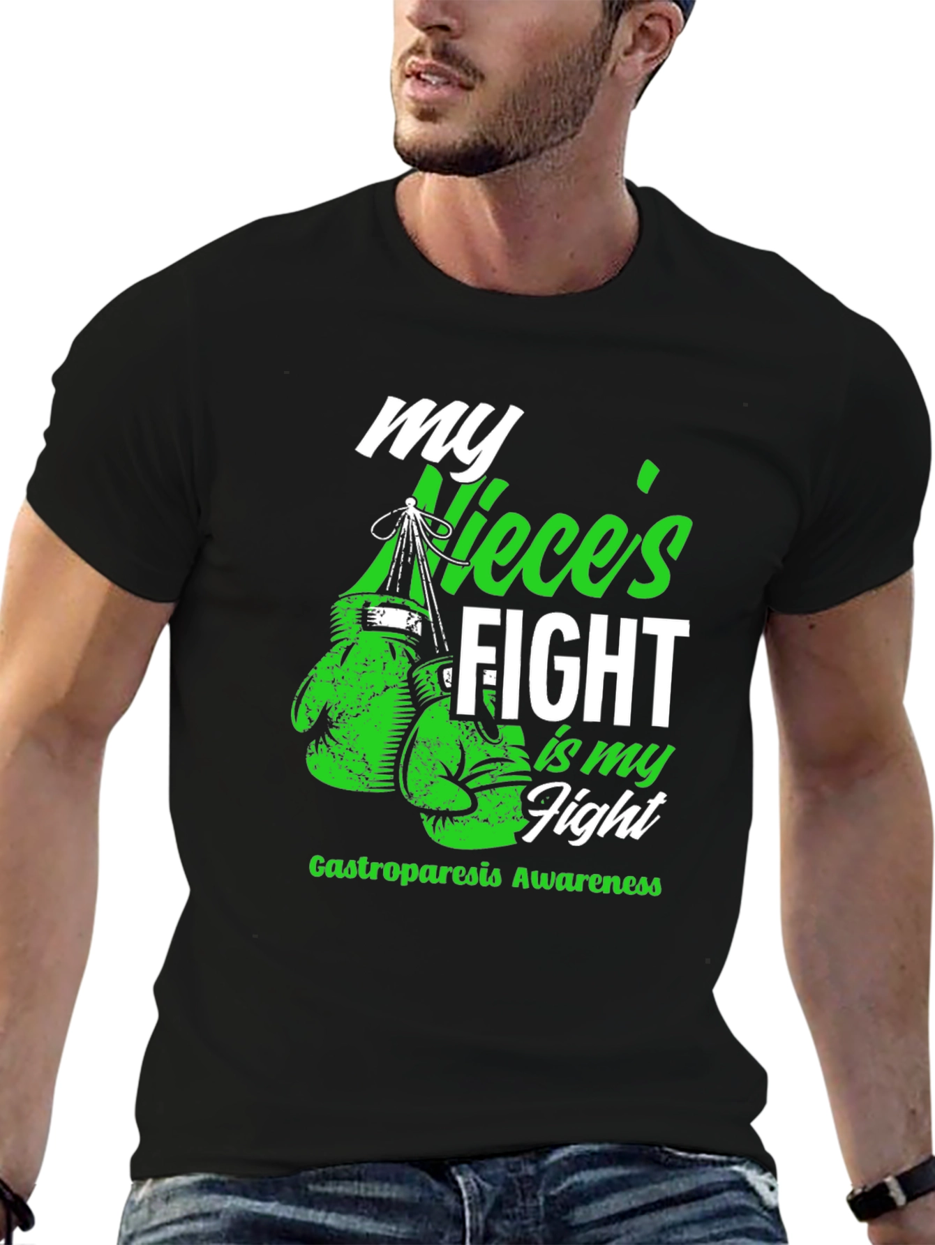 My Nieces Fight Gastroparesis Awareness Boxing T-Shirt