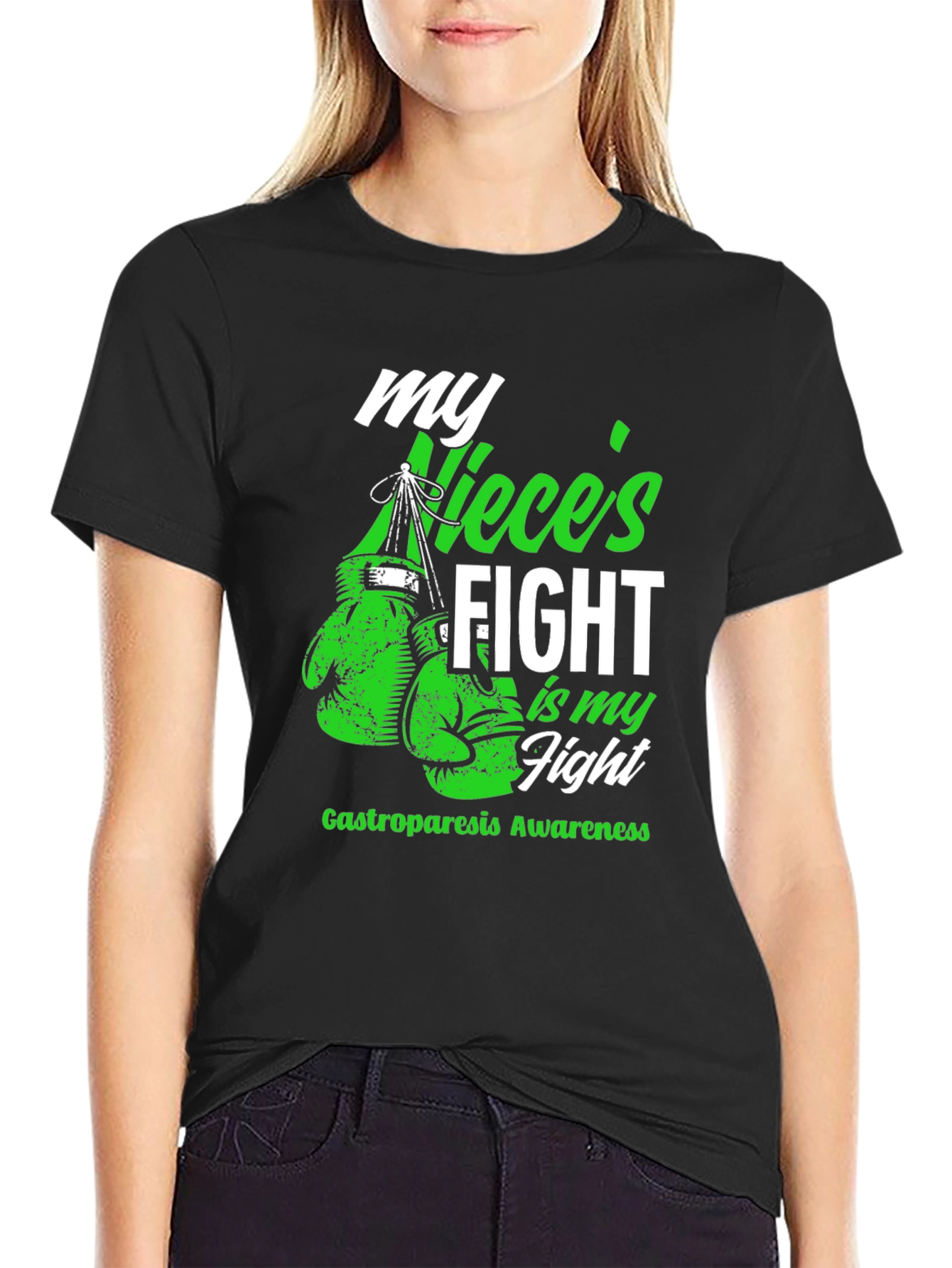 My Nieces Fight Gastroparesis Awareness Boxing T-Shirt