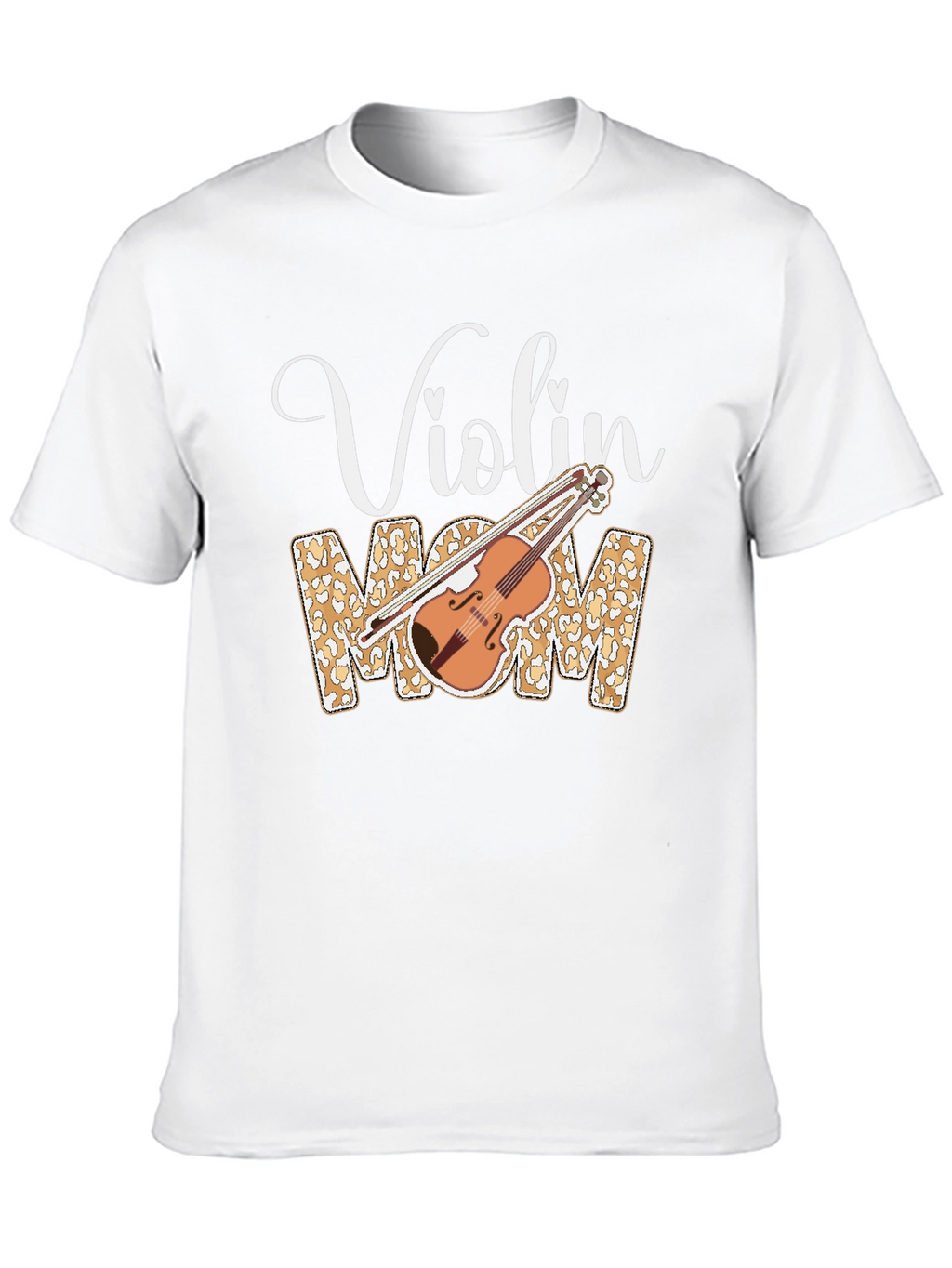 Violin Mom Leopard Print T-Shirt