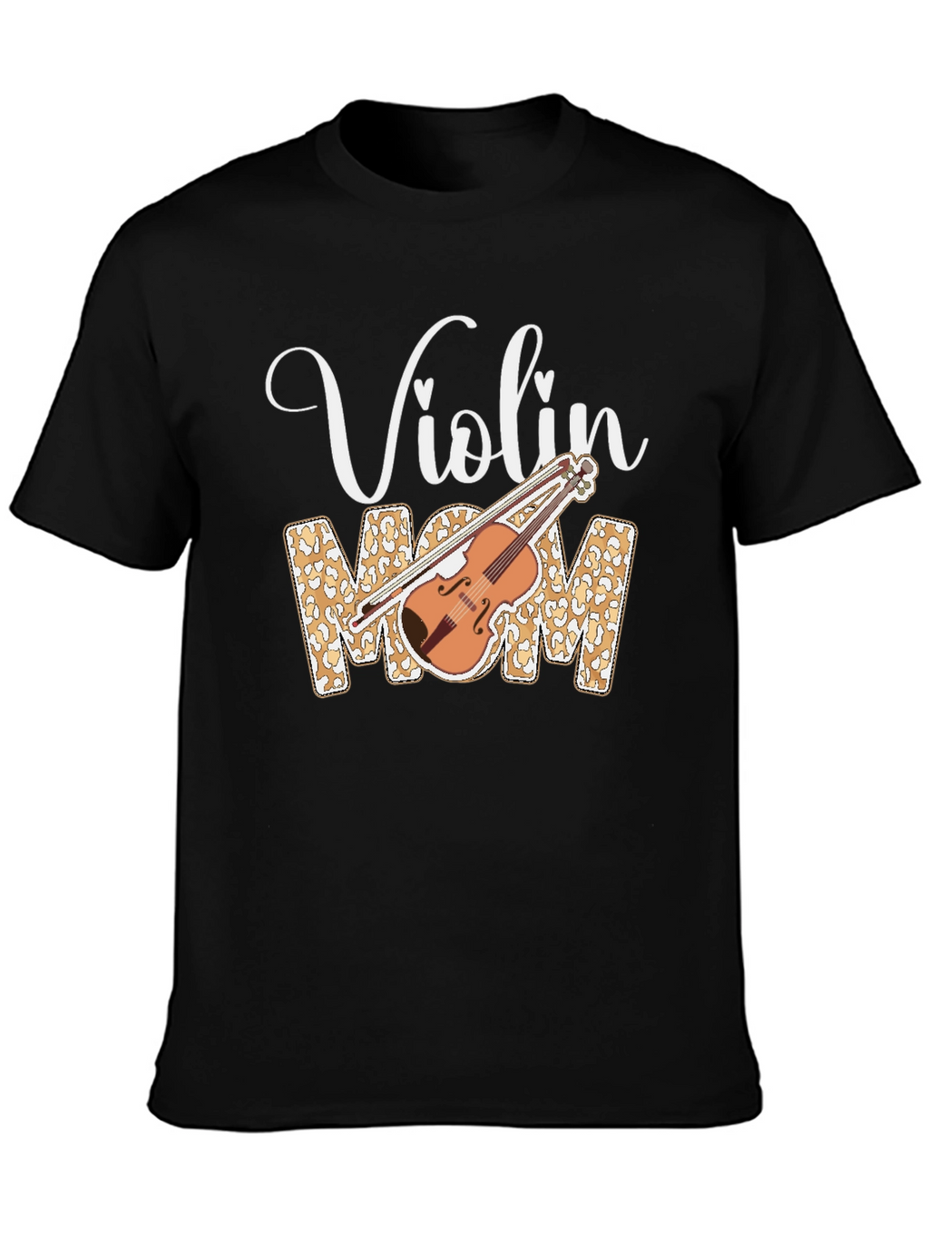 Violin Mom Leopard Print T-Shirt