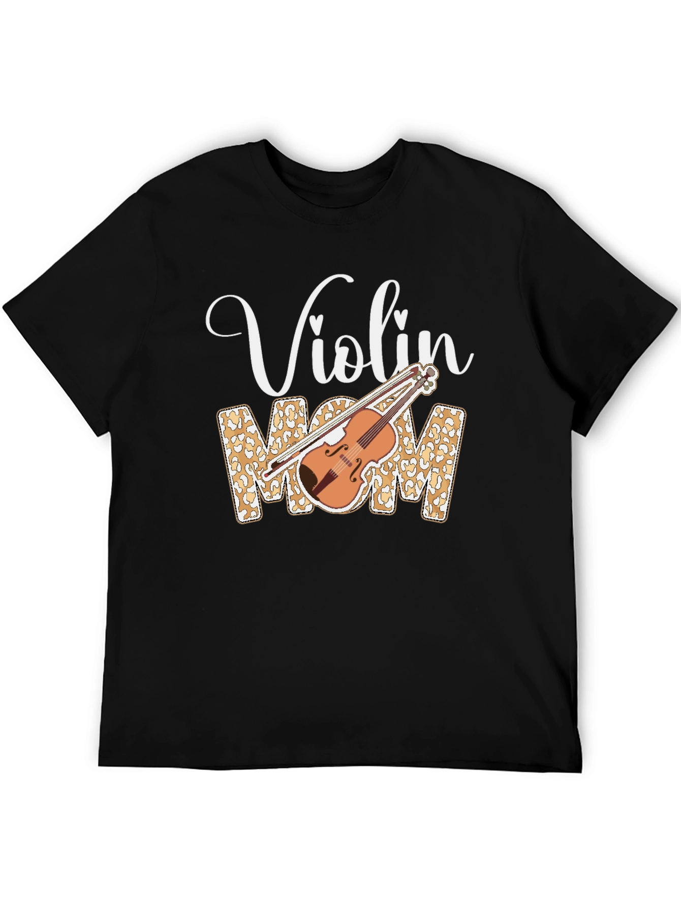 Violin Mom Leopard Print T-Shirt