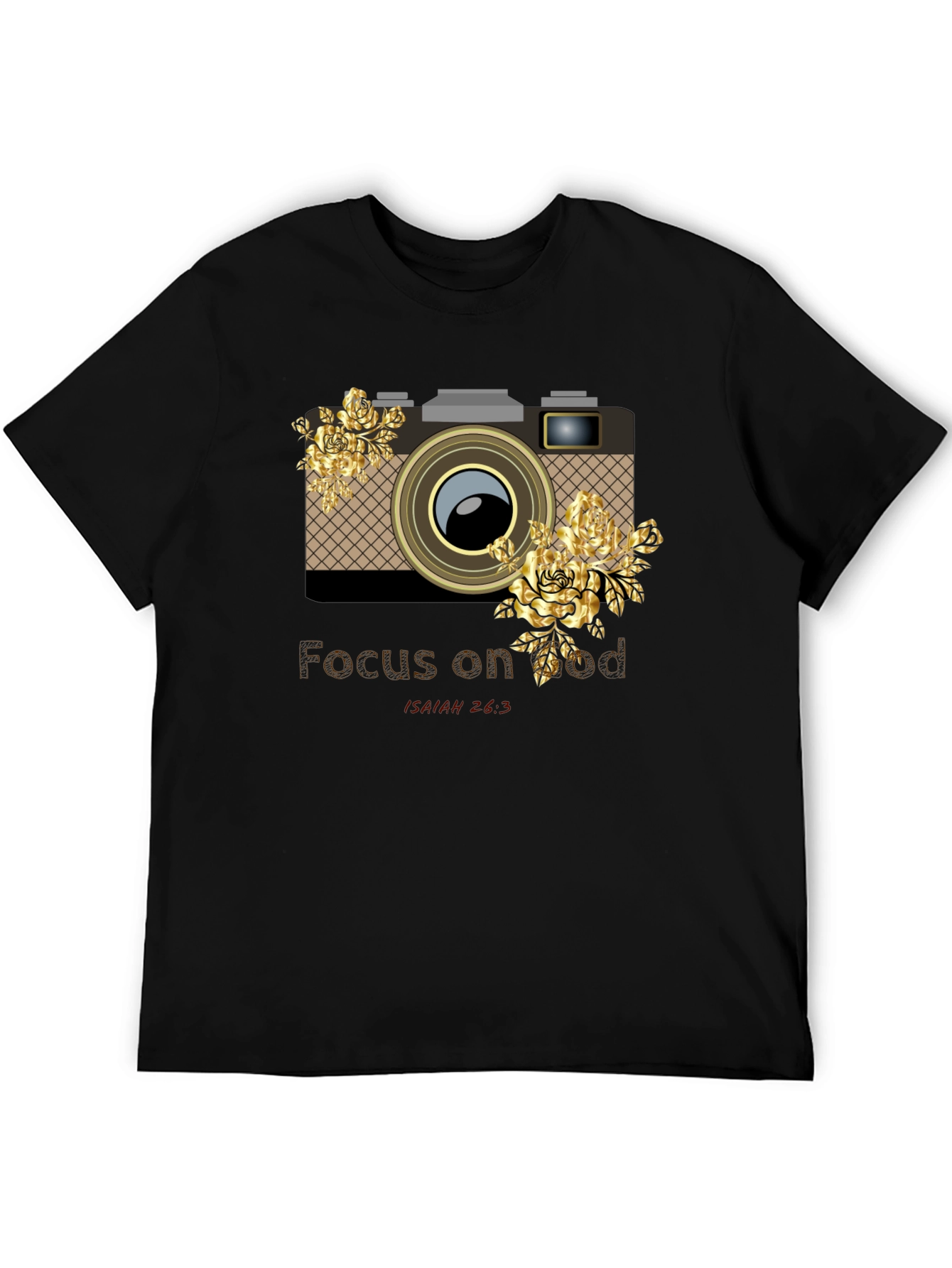 Focus on God Camera Floral Graphic Tee