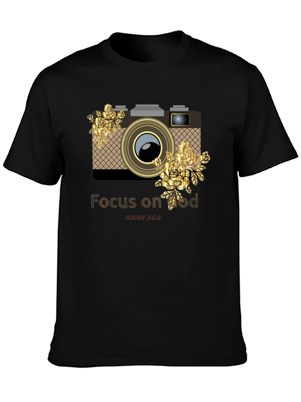 Focus on God Camera Floral Graphic Tee