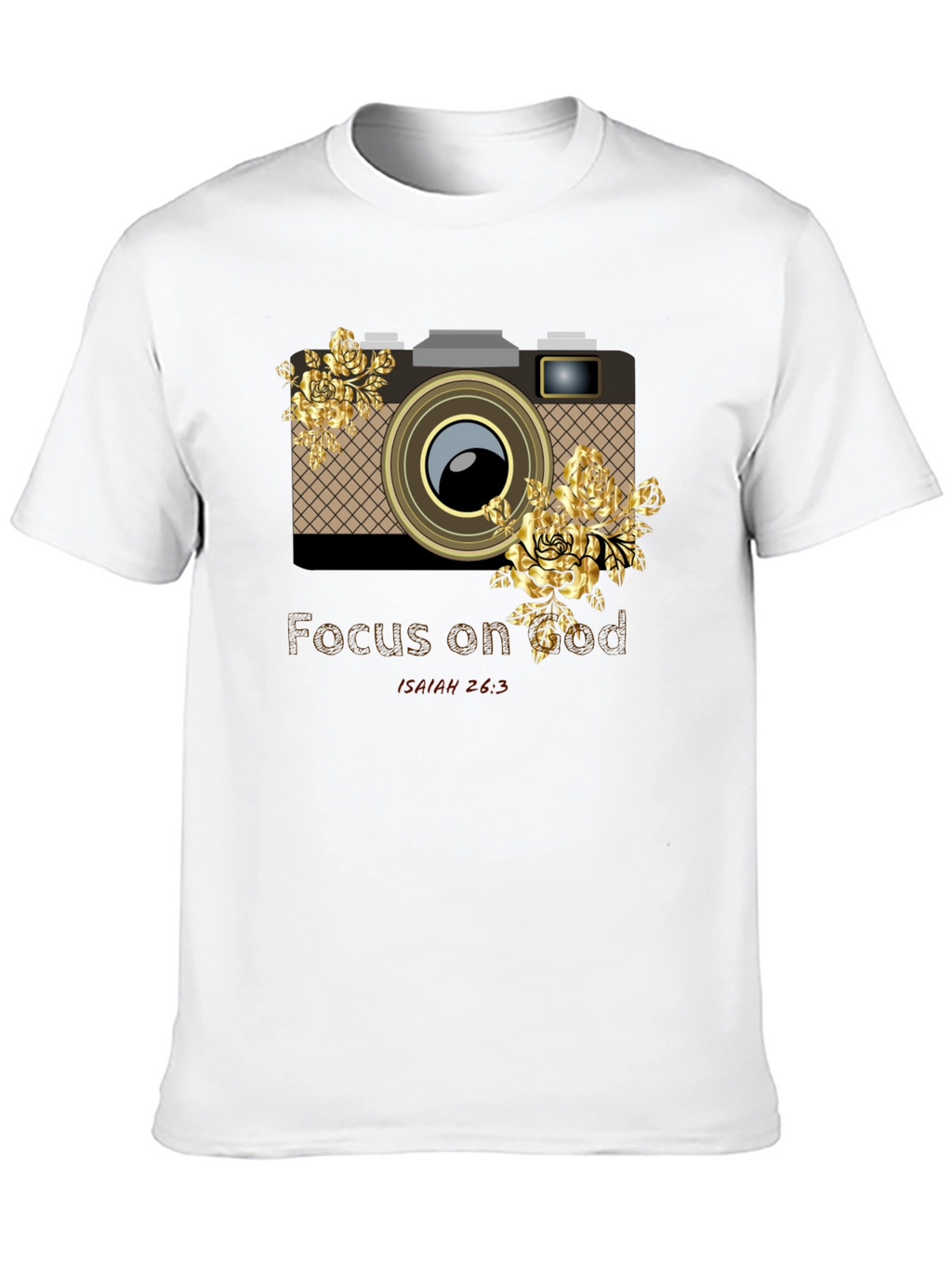 Focus on God Camera Floral Graphic Tee
