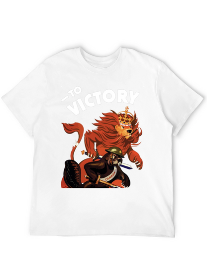 To Victory T-Shirt - Lion and Beaver Design