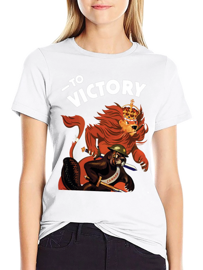 To Victory T-Shirt - Lion and Beaver Design
