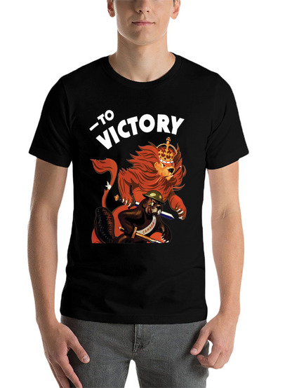 To Victory T-Shirt - Lion and Beaver Design