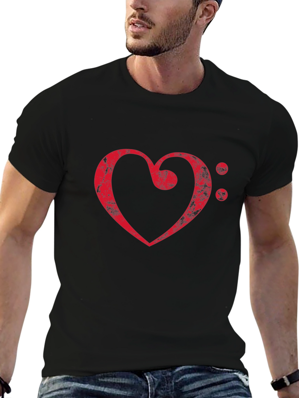 Musical Heart Graphic T-Shirt