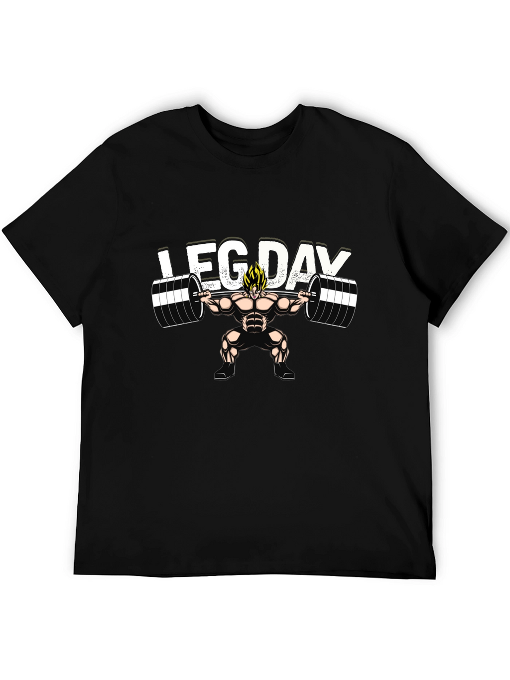 Leg Day Anime T-Shirt - Black