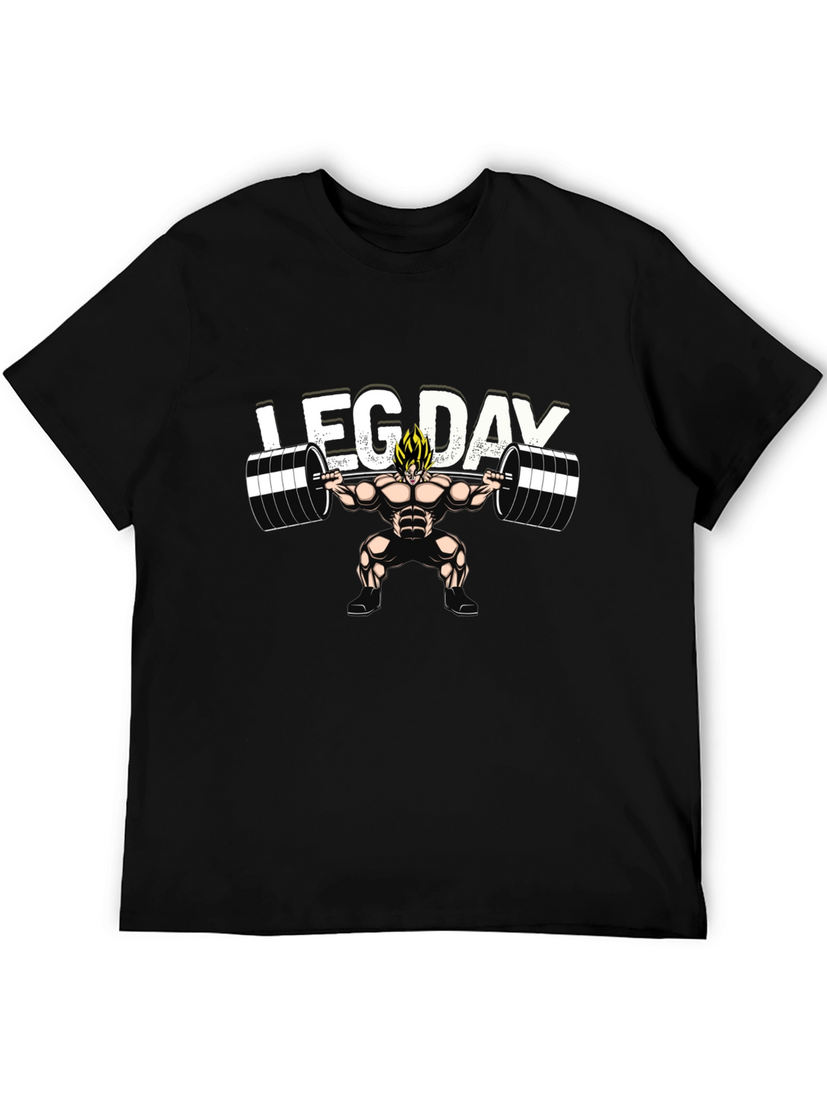 Leg Day Anime T-Shirt - Black