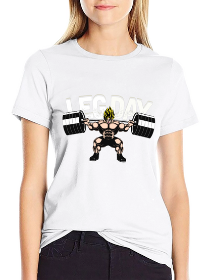 Leg Day Anime T-Shirt - Black