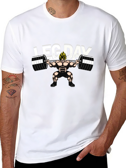 Leg Day Anime T-Shirt - Black
