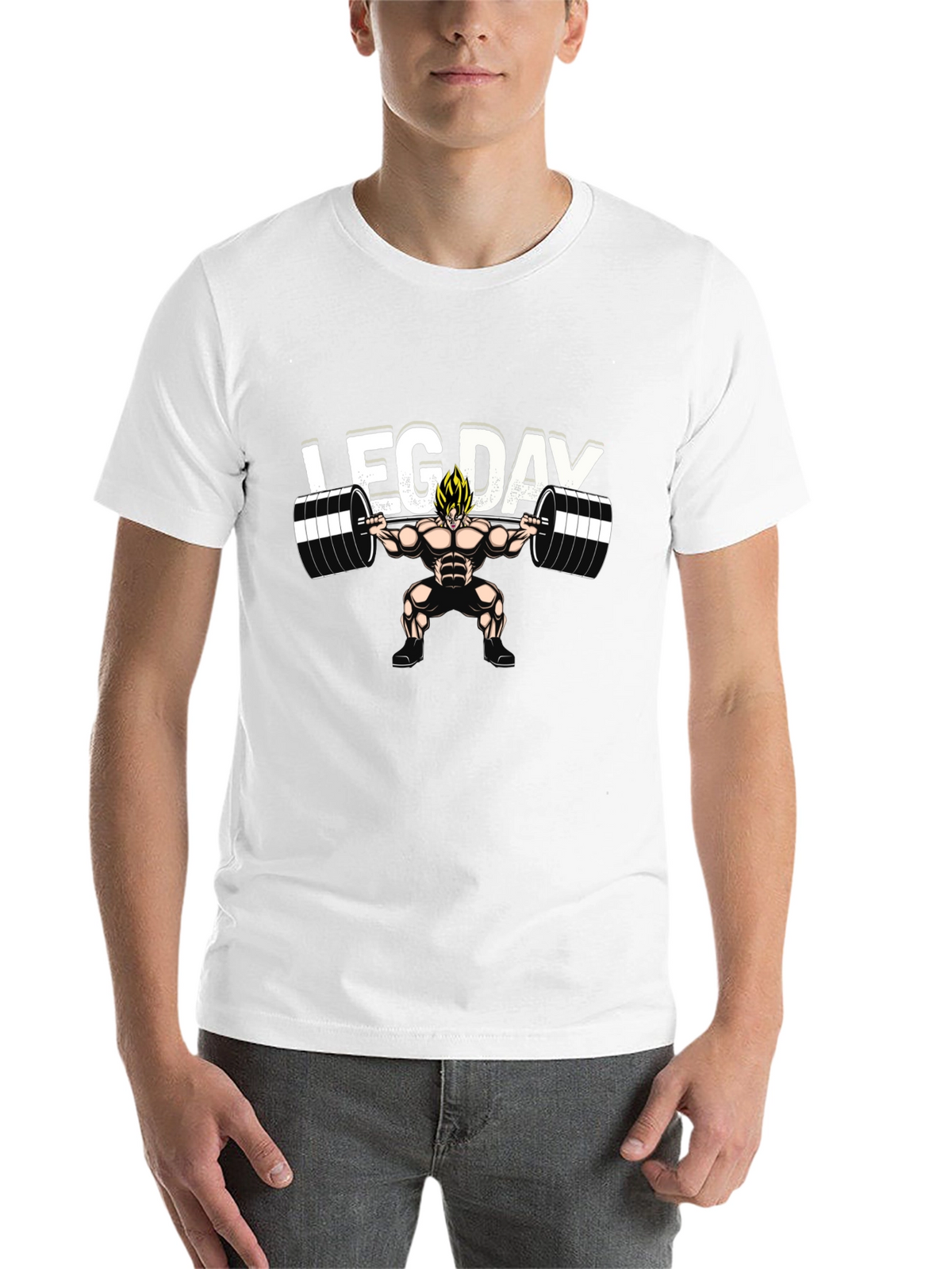 Leg Day Anime T-Shirt - Black