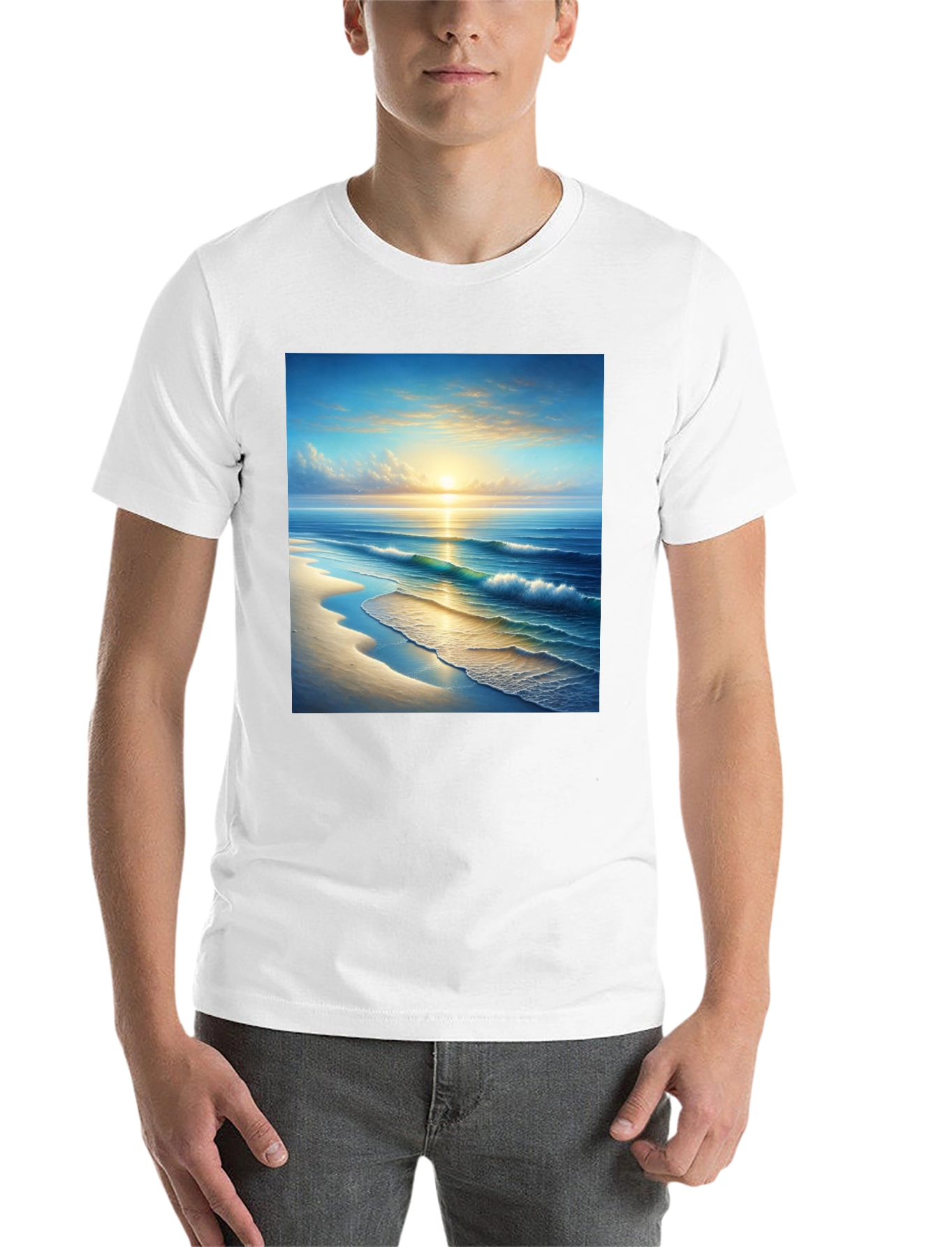 Sunset Beach Graphic T-Shirt