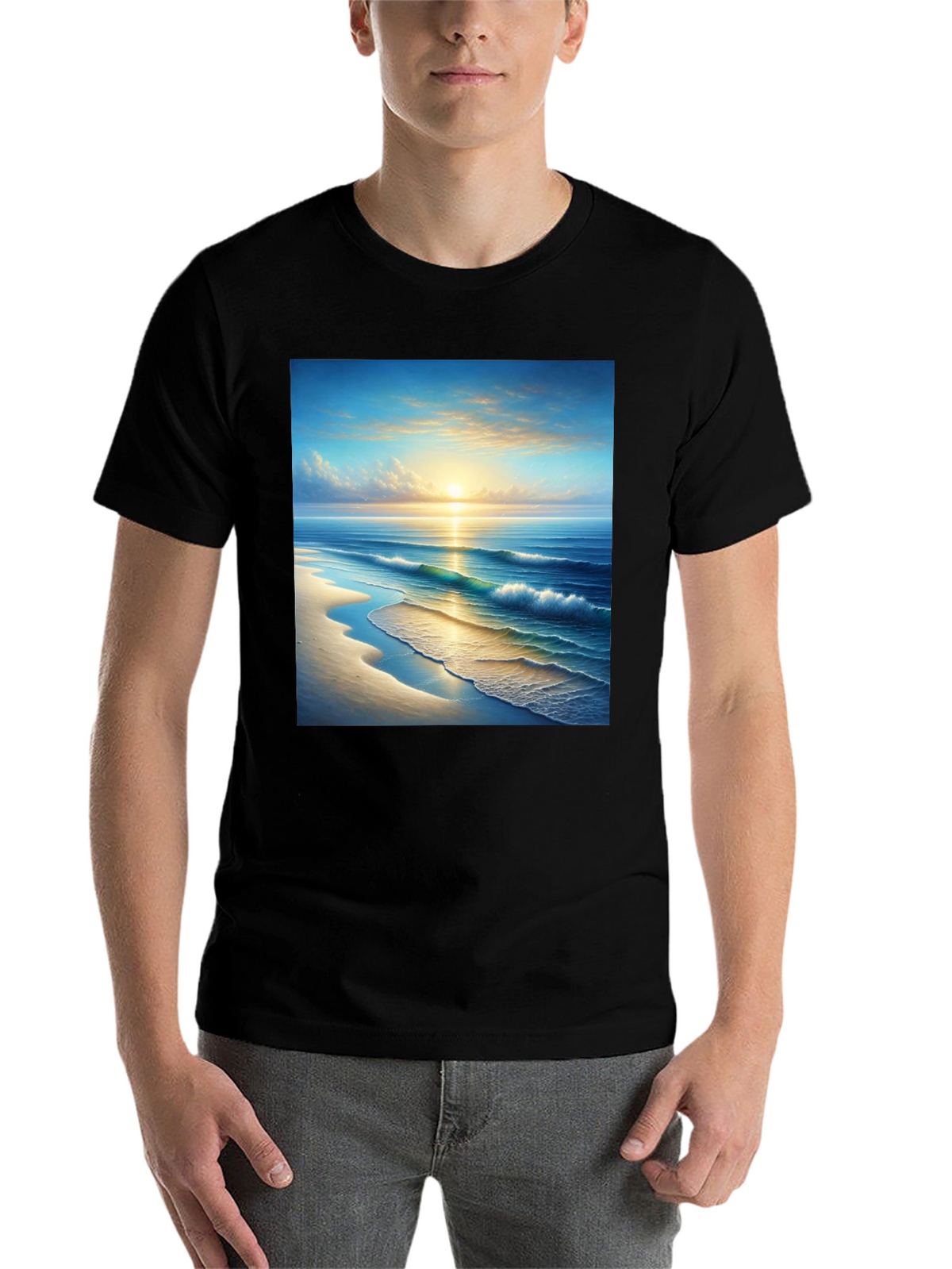 Sunset Beach Graphic T-Shirt