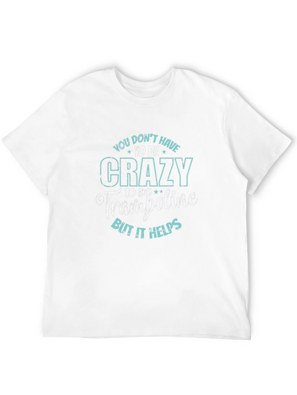 Crazy for Trampolines Black Graphic Tee