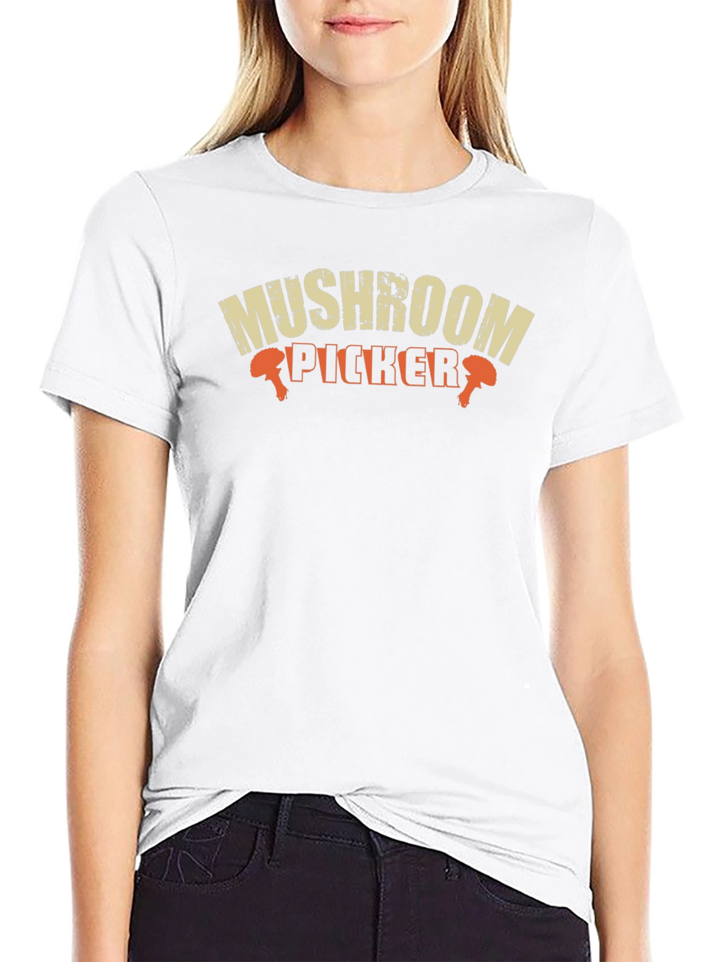 Mushroom Picker Graphic T-Shirt - Black