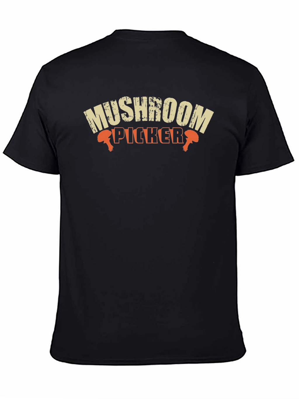 Mushroom Picker Graphic T-Shirt - Black