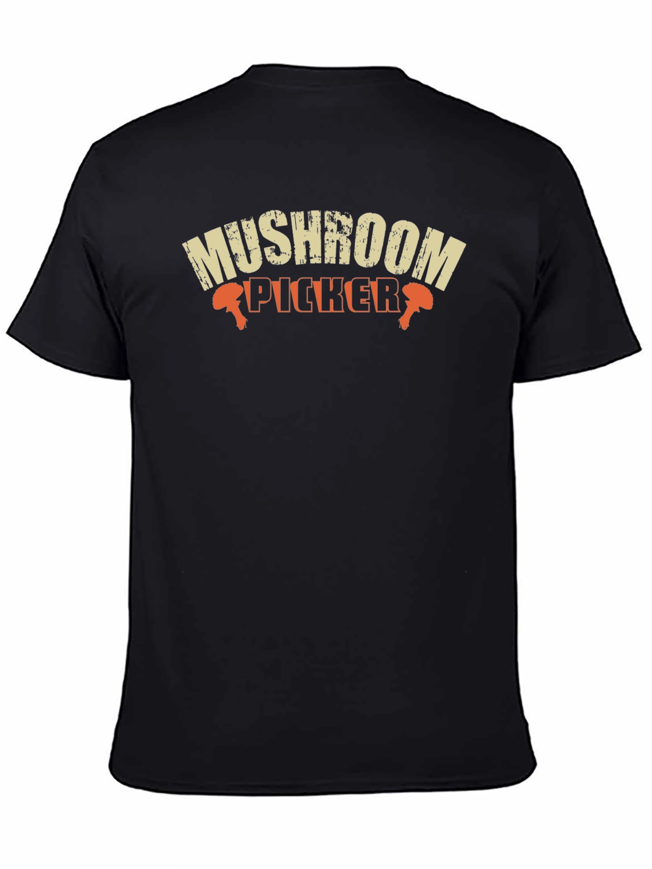 Mushroom Picker Graphic T-Shirt - Black