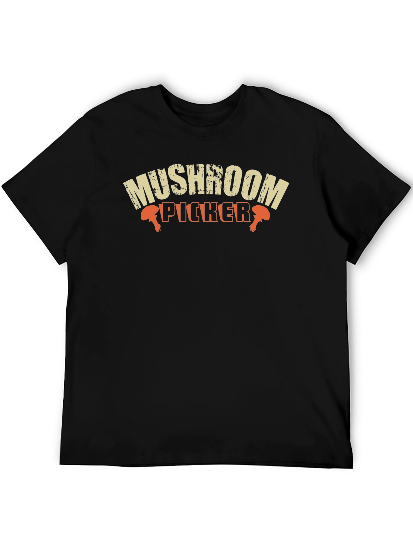 Mushroom Picker Graphic T-Shirt - Black