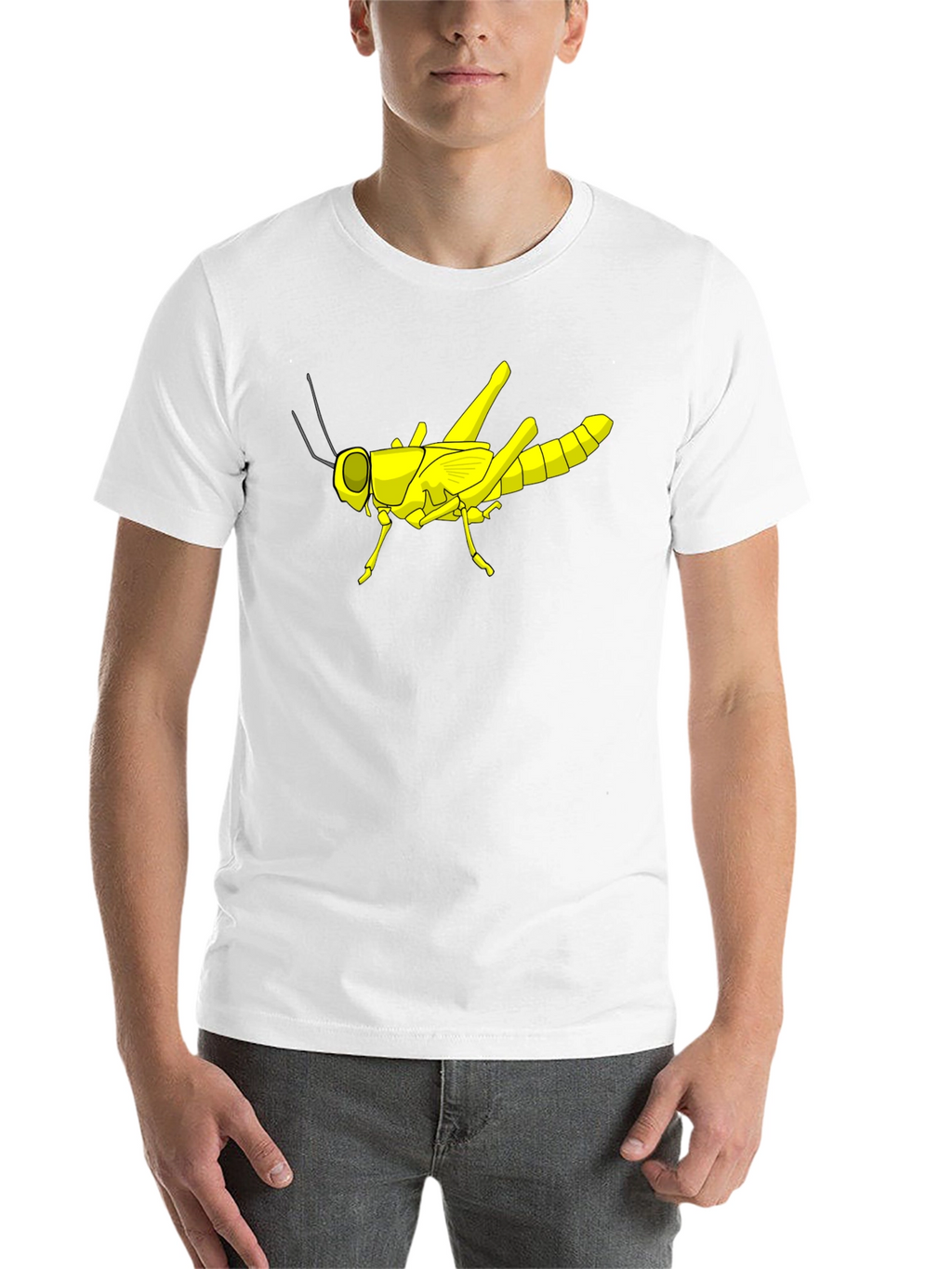 Grasshopper Graphic Tee - Black Cotton T-Shirt