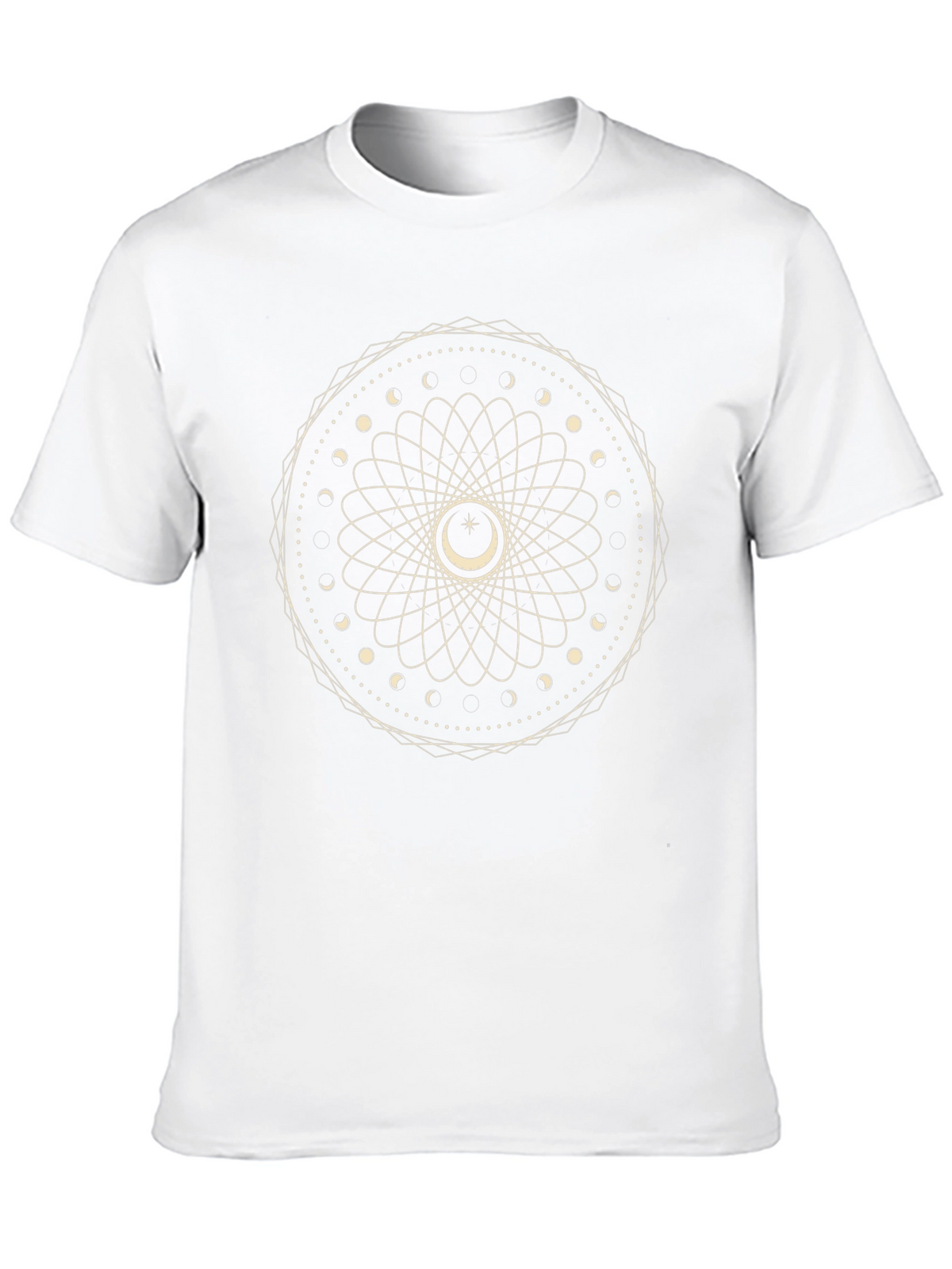 Mystic Moon Phase Mandala Graphic T-Shirt
