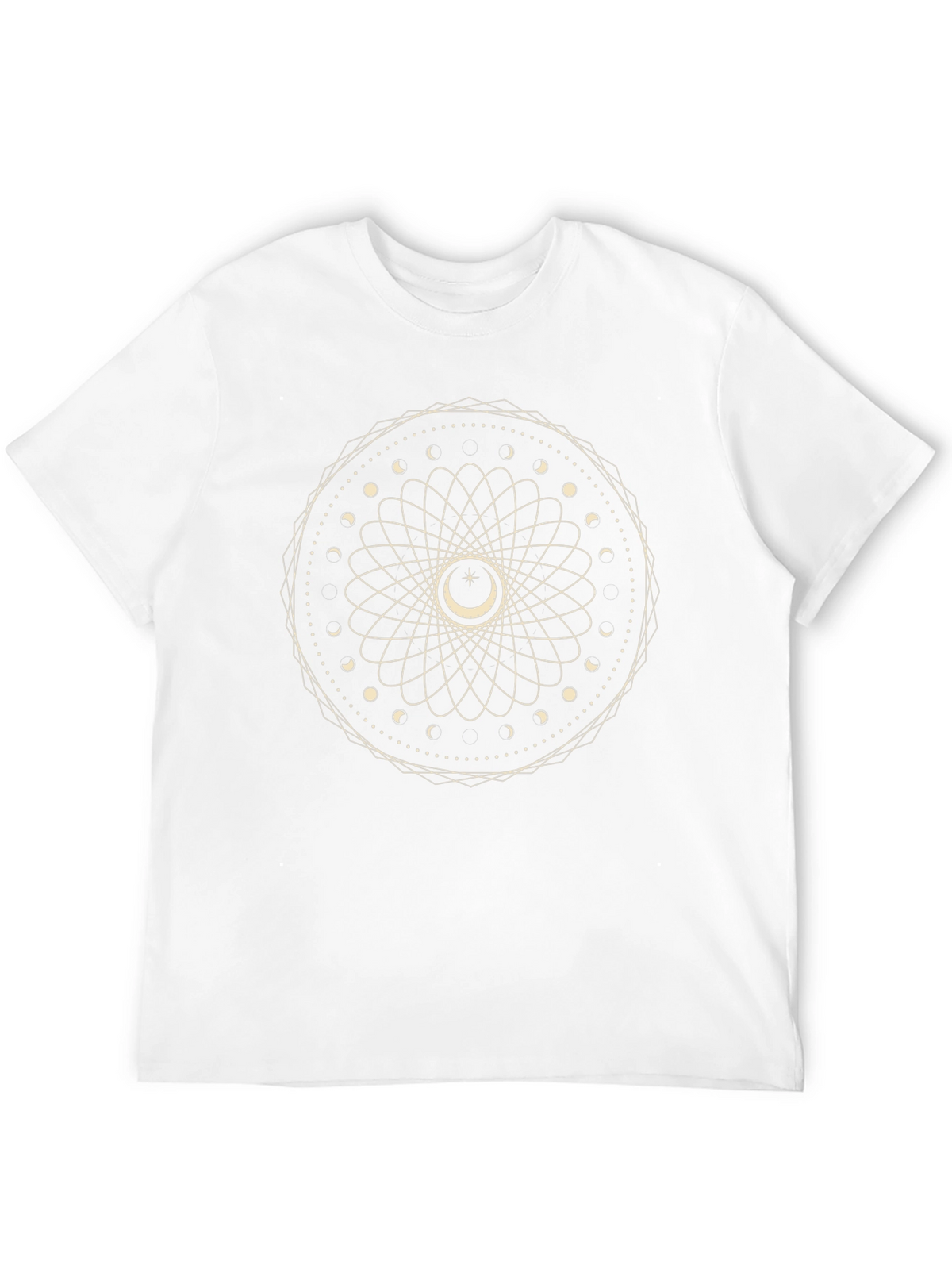 Mystic Moon Phase Mandala Graphic T-Shirt