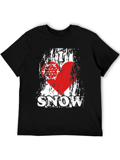I Love Snow T-Shirt Winter Holiday Apparel