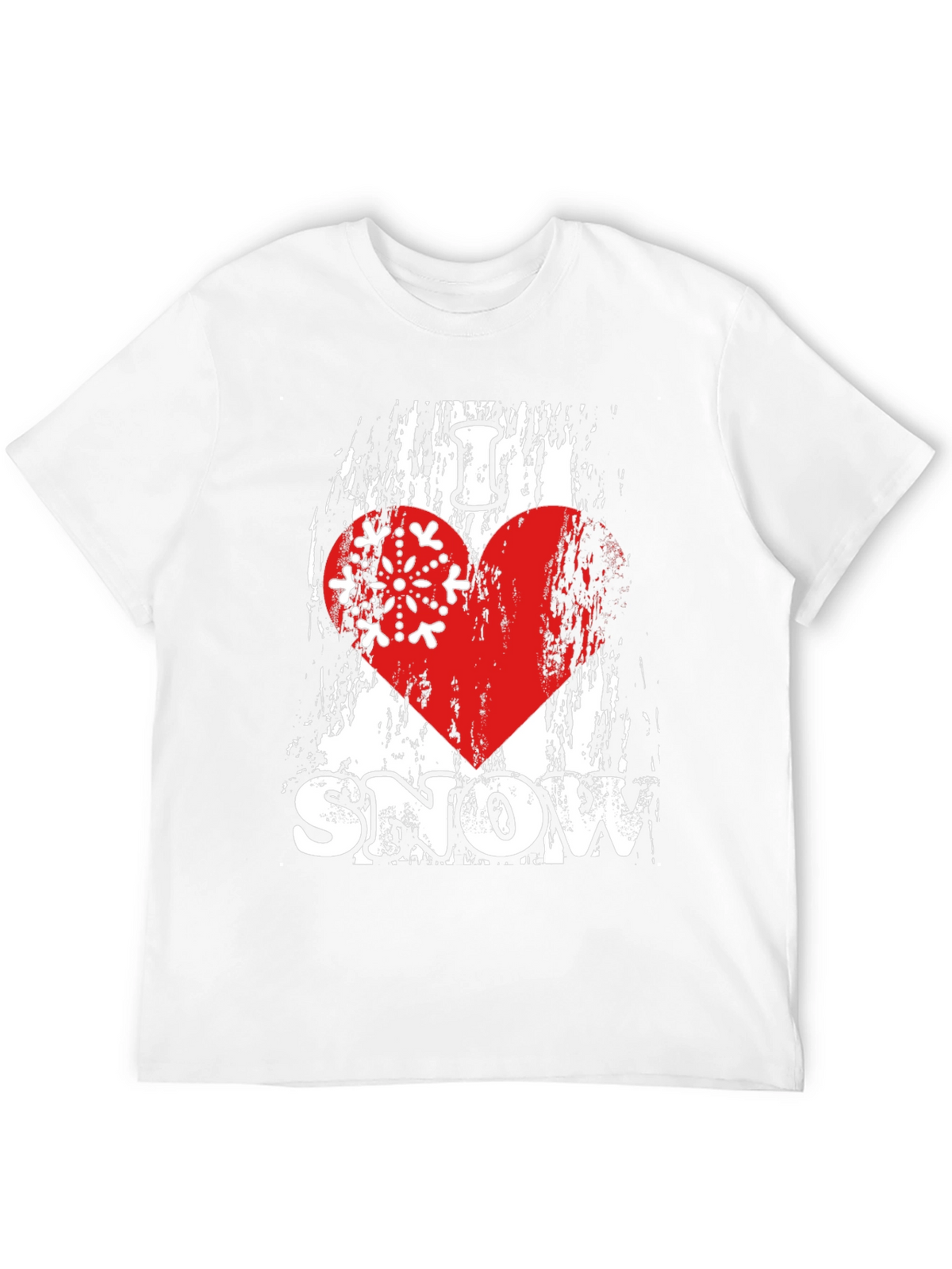 I Love Snow T-Shirt Winter Holiday Apparel