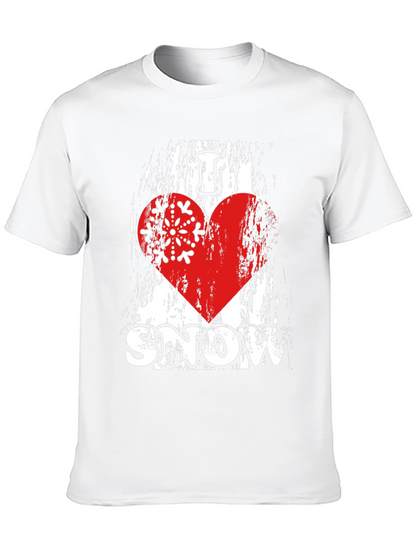 I Love Snow T-Shirt Winter Holiday Apparel