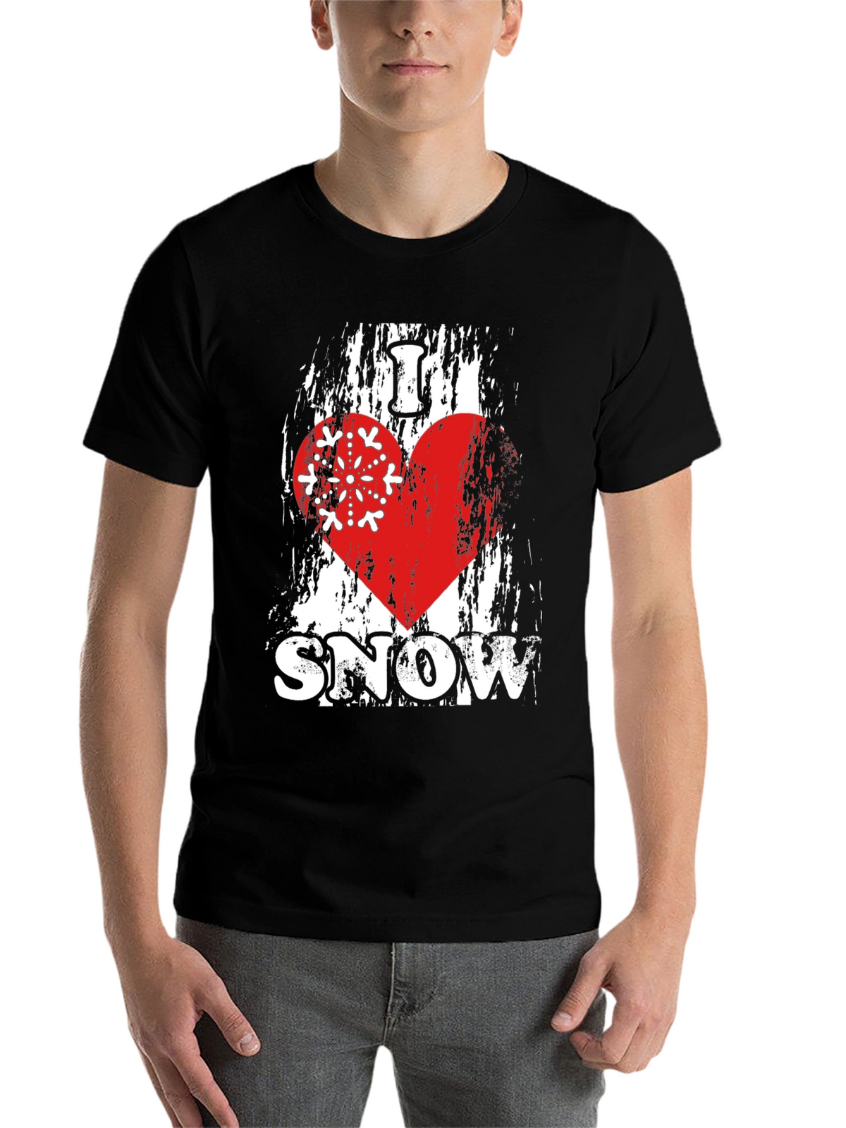 I Love Snow T-Shirt Winter Holiday Apparel