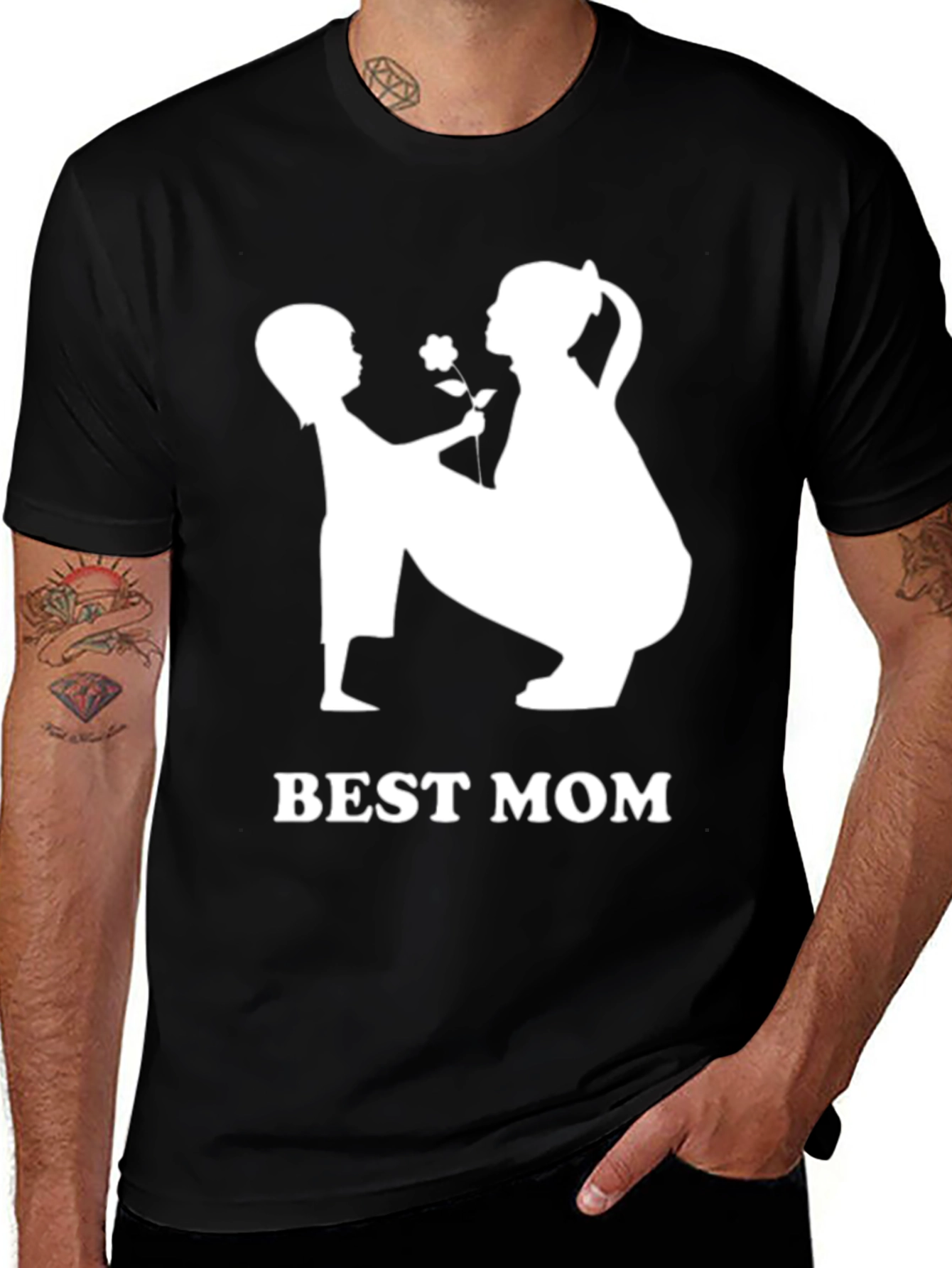 Best Mom Graphic T-Shirt - Black Unisex Tee