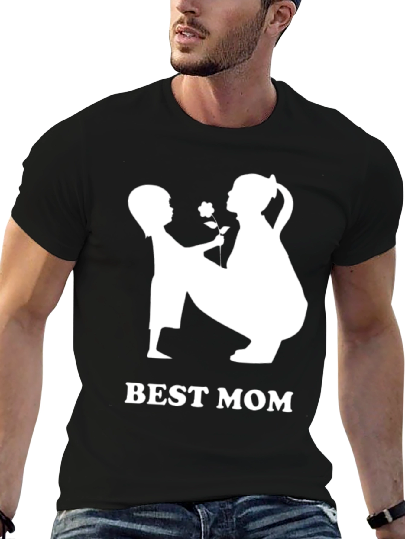 Best Mom Graphic T-Shirt - Black Unisex Tee