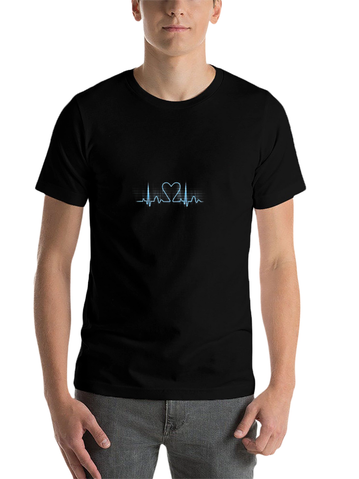 Heartbeat Heart T-Shirt - Modern Graphic Tee