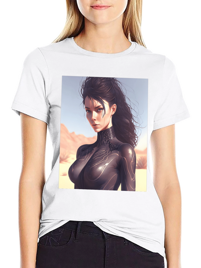 Sci-Fi Woman Black T-Shirt