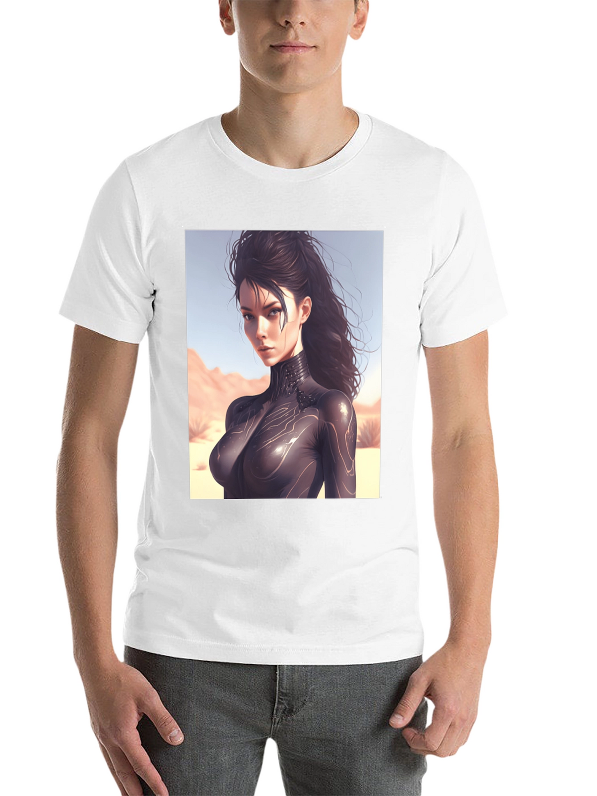 Sci-Fi Woman Black T-Shirt