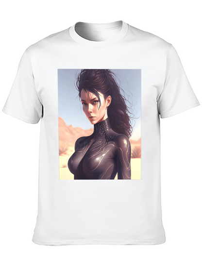 Sci-Fi Woman Black T-Shirt