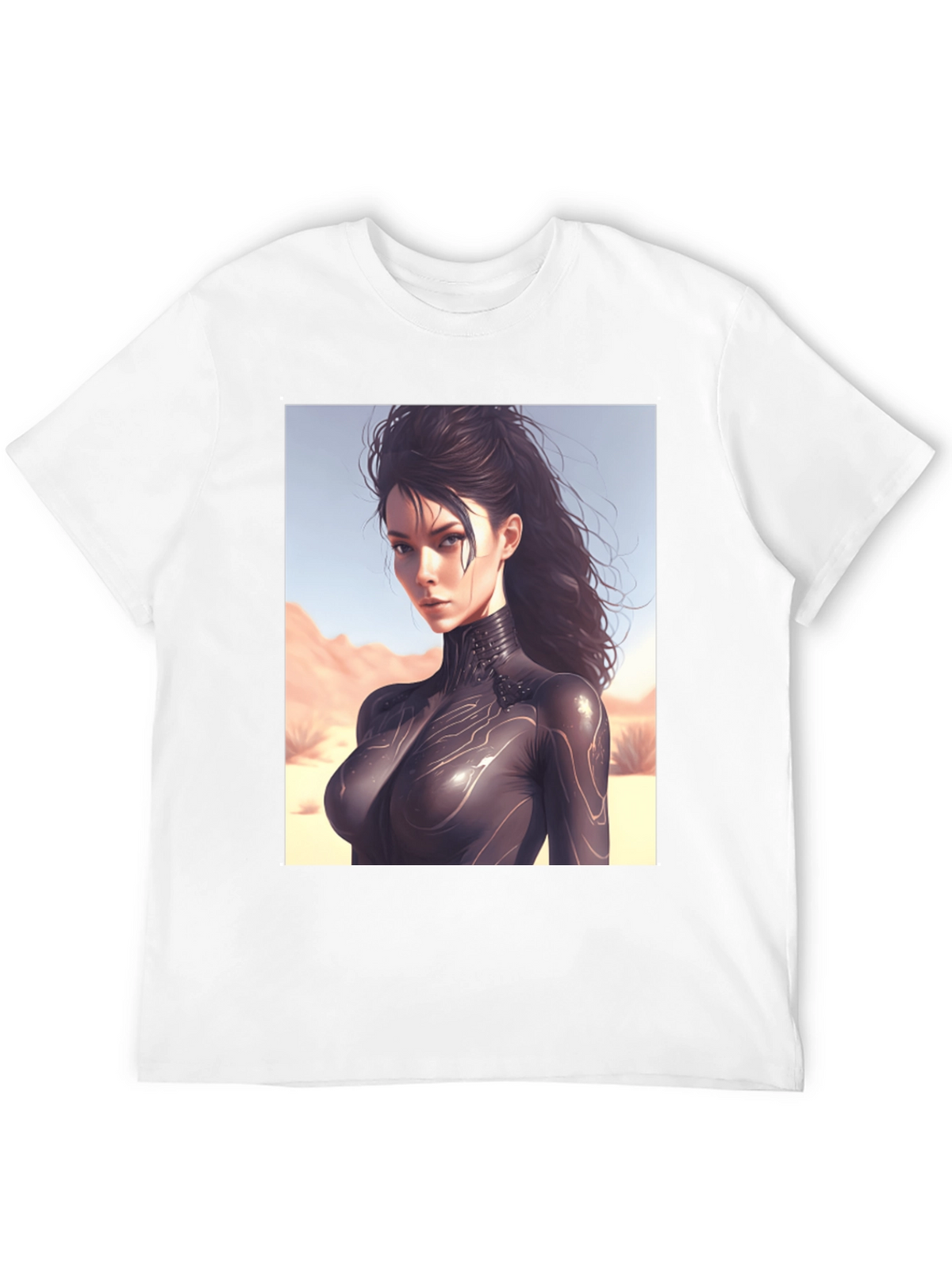 Sci-Fi Woman Black T-Shirt