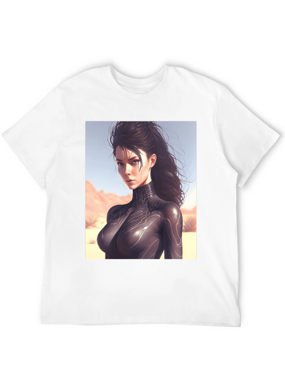 Sci-Fi Woman Black T-Shirt
