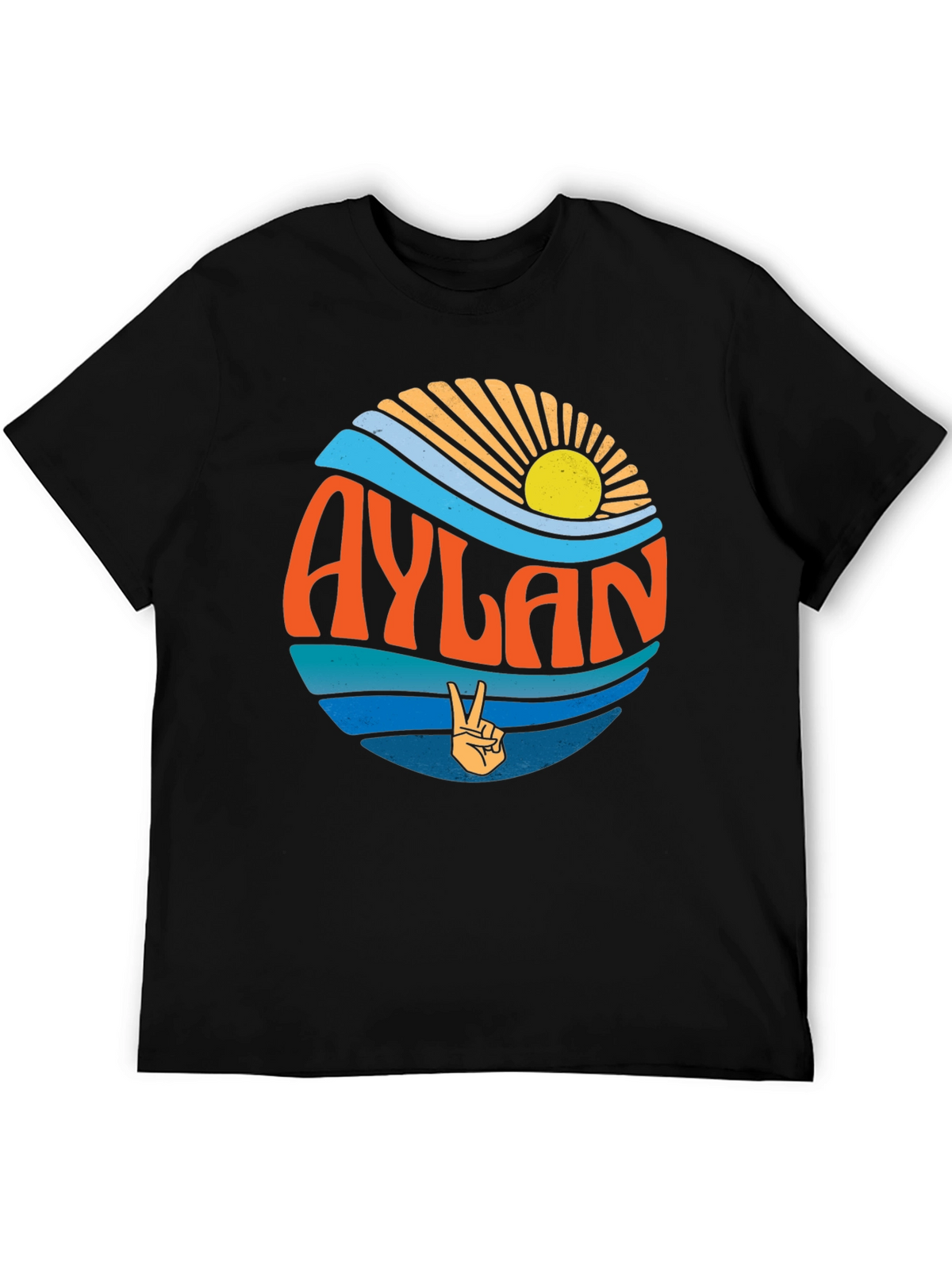 Aylan Retro Graphic T-Shirt Peace Sign