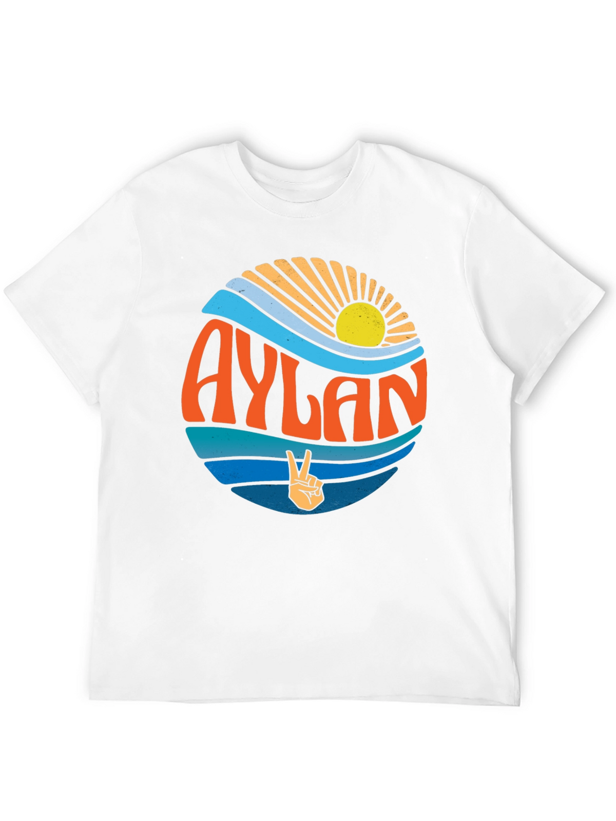 Aylan Retro Graphic T-Shirt Peace Sign