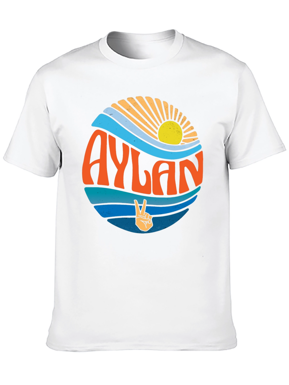 Aylan Retro Graphic T-Shirt Peace Sign