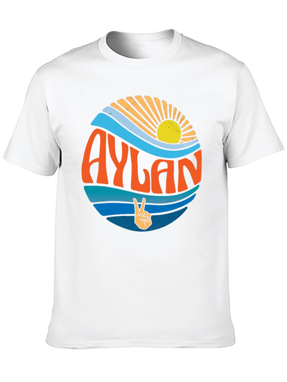 Aylan Retro Graphic T-Shirt Peace Sign