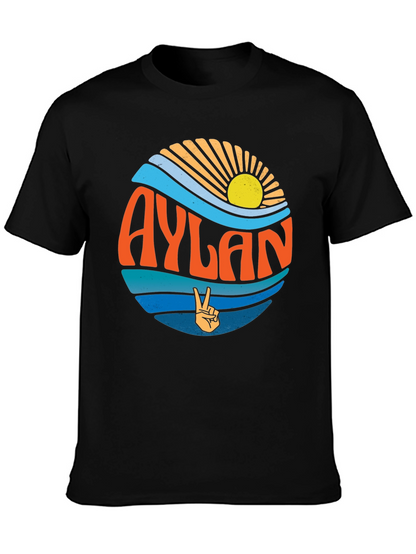 Aylan Retro Graphic T-Shirt Peace Sign