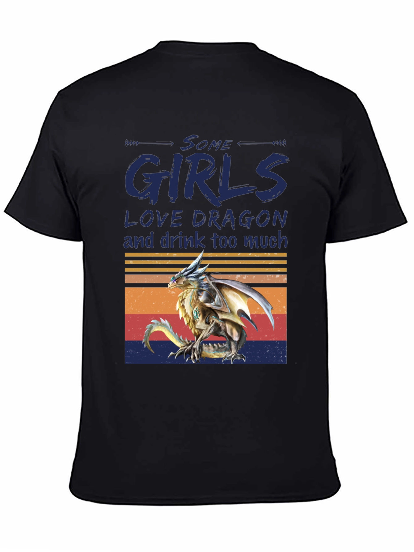 Dragon Lover Womens T-Shirt - Some Girls Love Dragons Tee