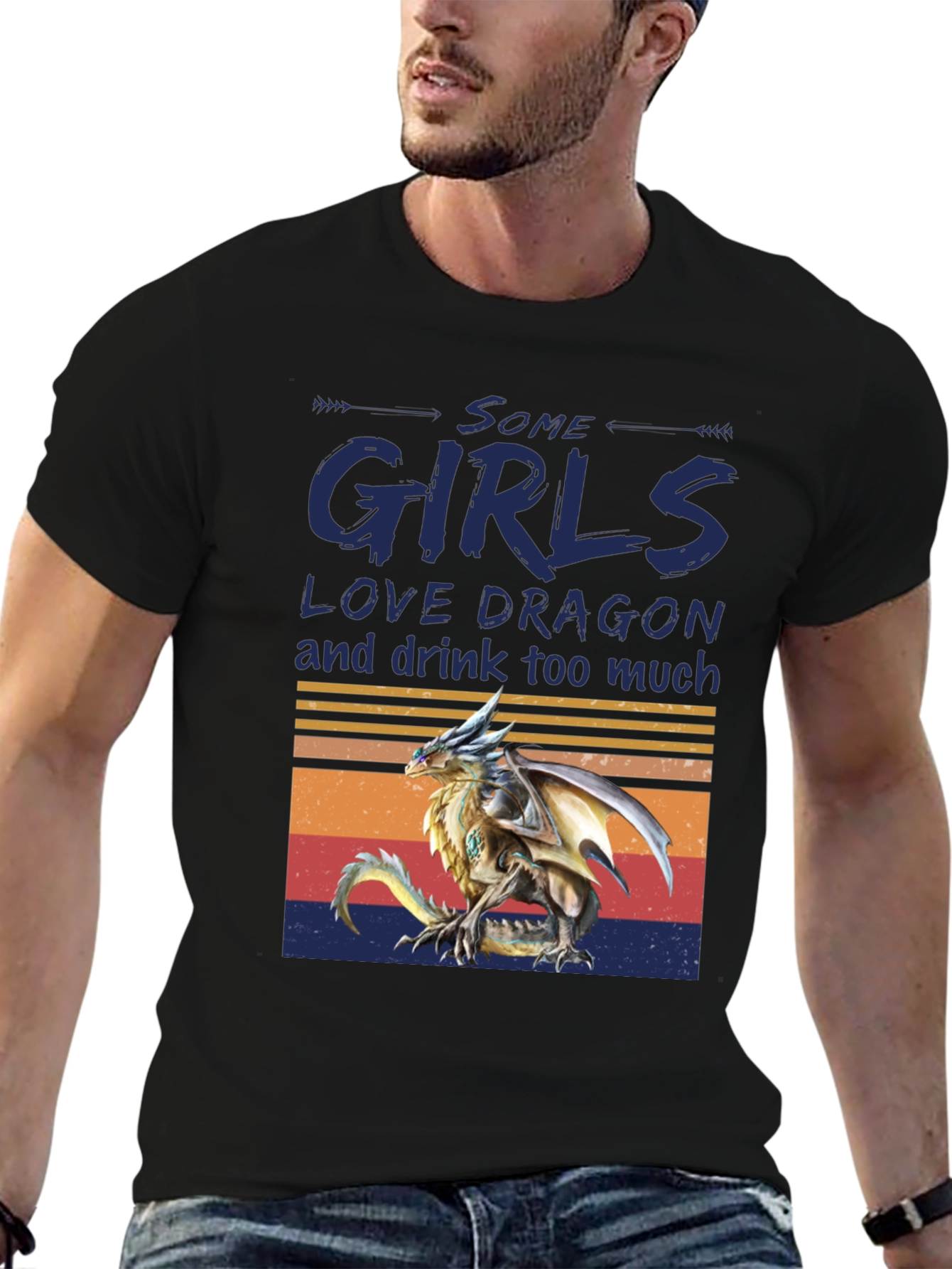 Dragon Lover Womens T-Shirt - Some Girls Love Dragons Tee