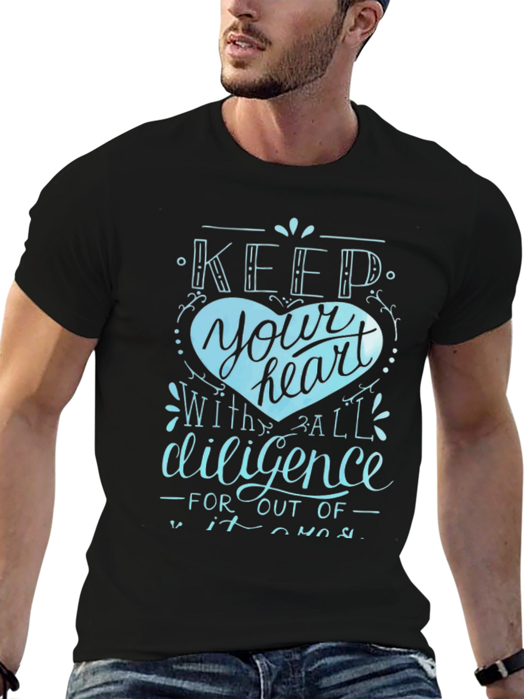 Keep Your Heart Tee - Diligence Graphic T-Shirt